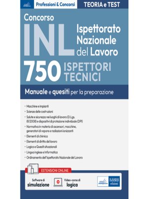 cover image of [EBOOK] Concorso Ispettorato Nazionale del Lavoro-750 Ispettori tecnici